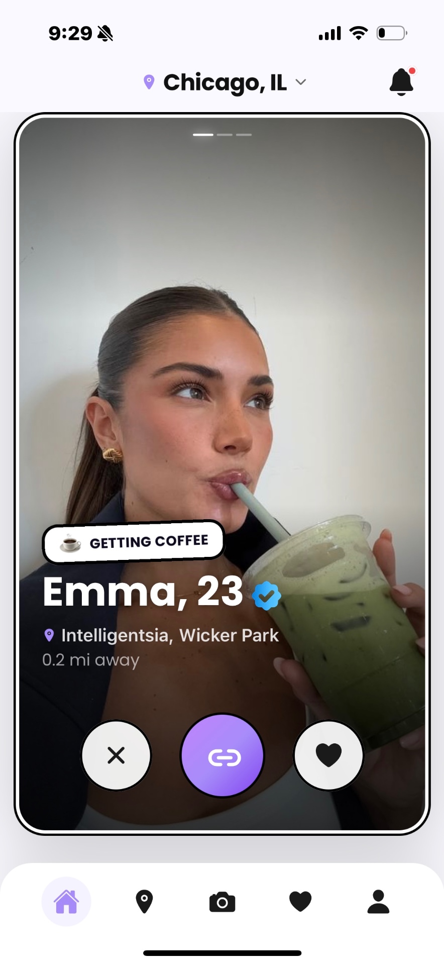 Showup app β Emma profile